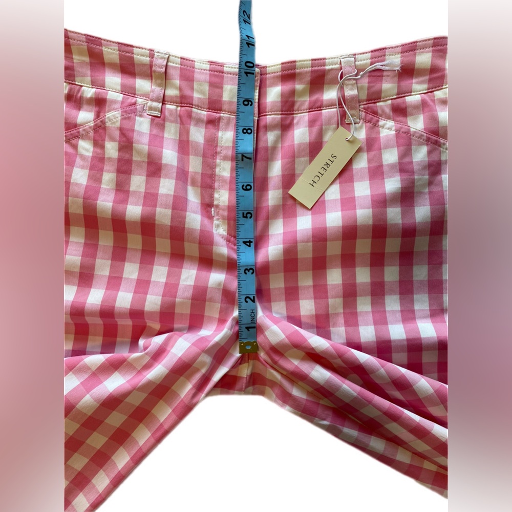 Jones New York Pink Checkered women’s  Shorts size 4 NWT - Picture 4 of 8